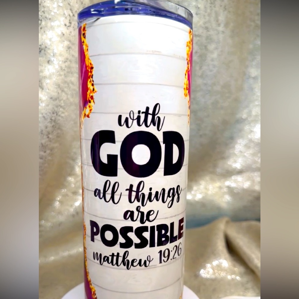 Godly woman skinny tumbler